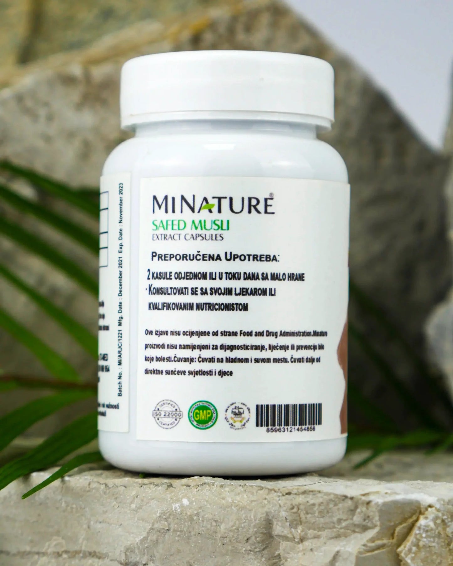 Arjuna kapsule 450mg/60 caps. (Mi-Nature,Indija Organic powder)