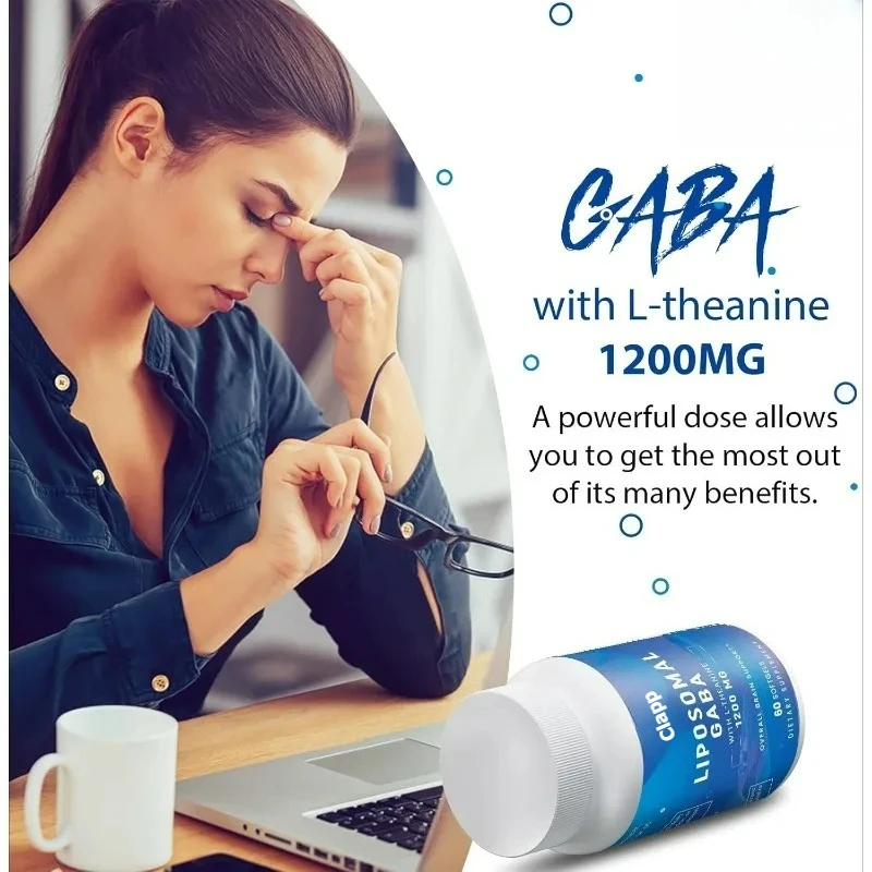 GABA LIPOSOMAL 1000mg + L-Theaninom(Teanin) 200mg u liposomalnoj formi;60 kapsula;Jedinstvena kombinacija za 10 puta više apsorcije vašem tijelu sa izraženim benefitima za balans između opuštanja i mentalne jasnoće