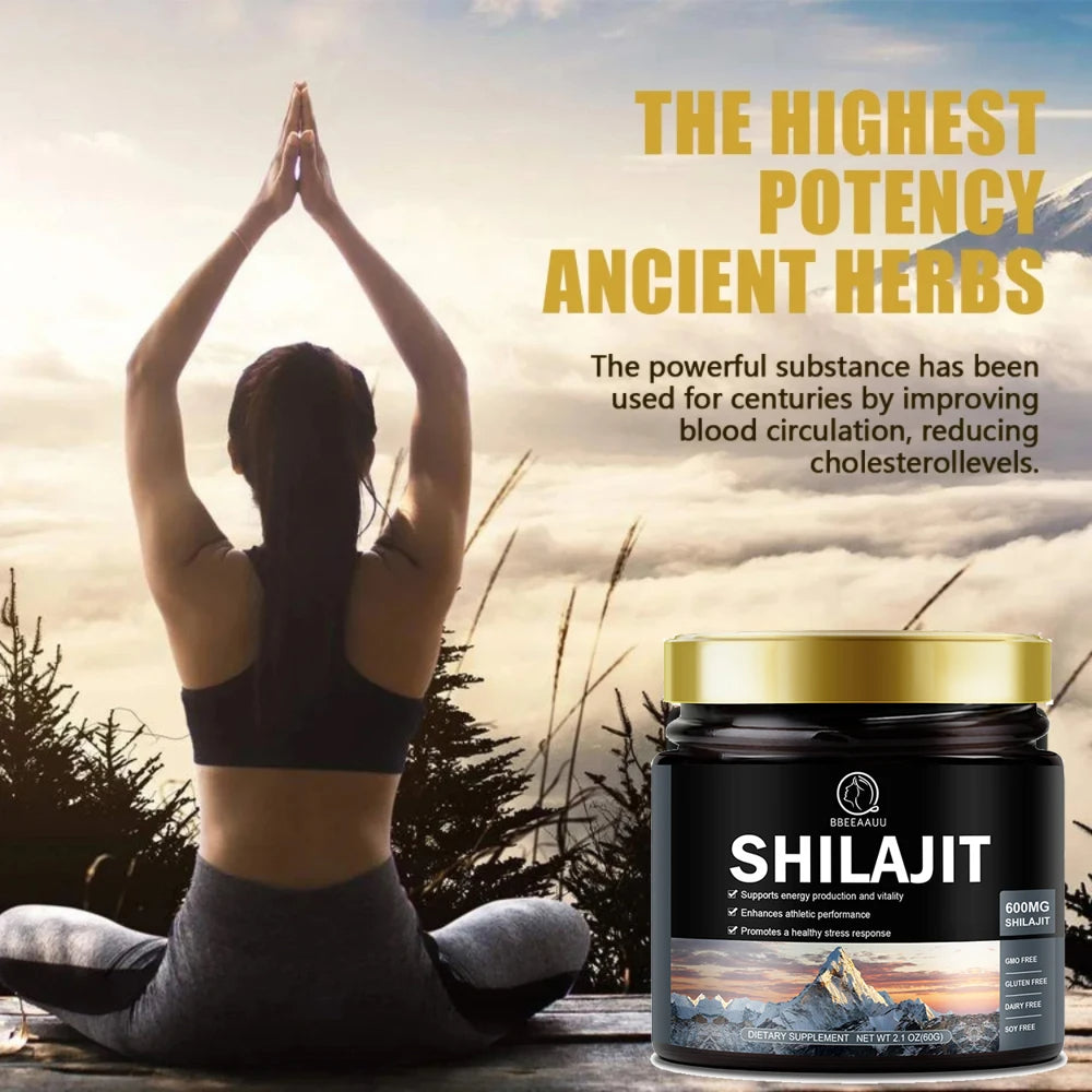 SHILAJIT gell-smola 60g za više od 100 dana,Rastvorljiv u vodi,kafi.mleku i napitcima,za poboljšanje izdržljivosti, promociju snažnog zdravlja i obnavljanje vašeg cjelokupnog zdravlja BEAU-Himalayas CN (Distributer za USA)