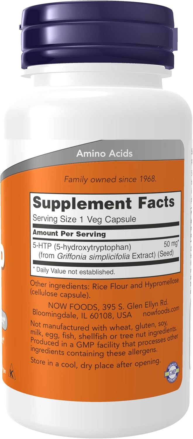 5-HTP 50mg/90 caps. Now Foods USA,za bolje raspoloženje i san