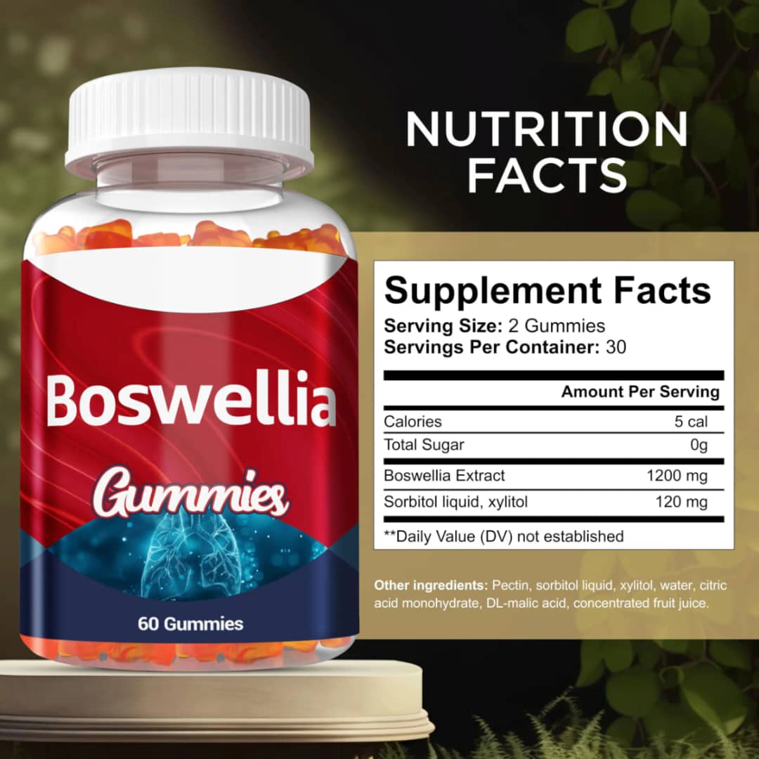BOSWELLIA-Indiski Tamjan Bosvelija Gummies,60 kom. (Mekni bomboni bez šećera sa ukusom šumskog voća);Za ukočene bolne zglobove,respiratorno zdravlje ... Jedinstveno kod nas,Naš brend,REKLAMNA cijena-Novitet na našem tržištu
