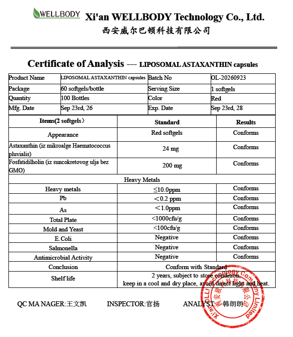 Astaxanthin-Liposomal Astaksantin,sa Fosfadiholinon-/24mg-60 soft.gell.(iz mikro algi);Naš brend,prvi put kod nas;Za bolju energiju,imunitet,regeneraciju tkiva,za kožu protiv UV zračenja,cirkulaciju,LDL uravnotežuje i mnogo toga;Reklamna cijena