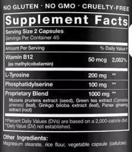 DOPAMINE BOOSTER(Pojačivač Dopamina)1000mg-60 caps.Za podizanje rasporoženja i Mentalne energije sa poznatim biljnim extratima(Mukuna,Ginko Biloba,Panax,Green Tea),L-Tyrosinom i B-12;     REKLAMNI Popust !