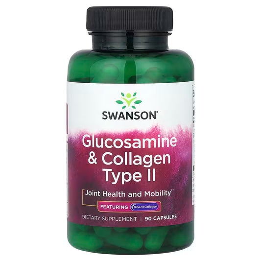Glukozamin&Hondroitin i Sumpor za zglobove,kosti i tetive,kožu-Glucosamine&Collagen Type II-SWANSON USA