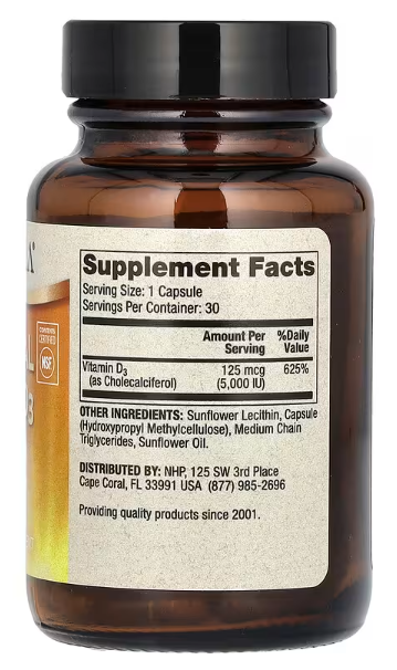 Liposomal vitamin D3 5000 IU 30 kapsula;Dr. Mercola-USA