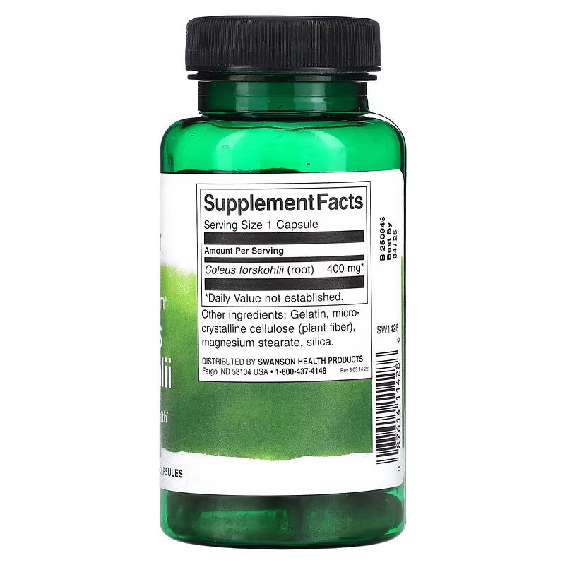 FORSKOLIN Root Extract 4500mg/60 caps.(Full spektrum)-SWANSON USA