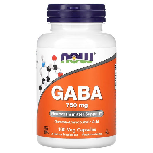 GABA - 750mg, 100 kapsula- Now Foods USA