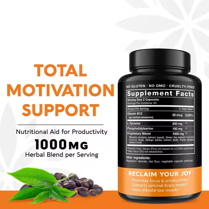 DOPAMINE BOOSTER(Pojačivač Dopamina)1000mg-60 caps.Za podizanje rasporoženja i Mentalne energije sa poznatim biljnim extratima(Mukuna,Ginko Biloba,Panax,Green Tea),L-Tyrosinom i B-12;     REKLAMNI Popust !