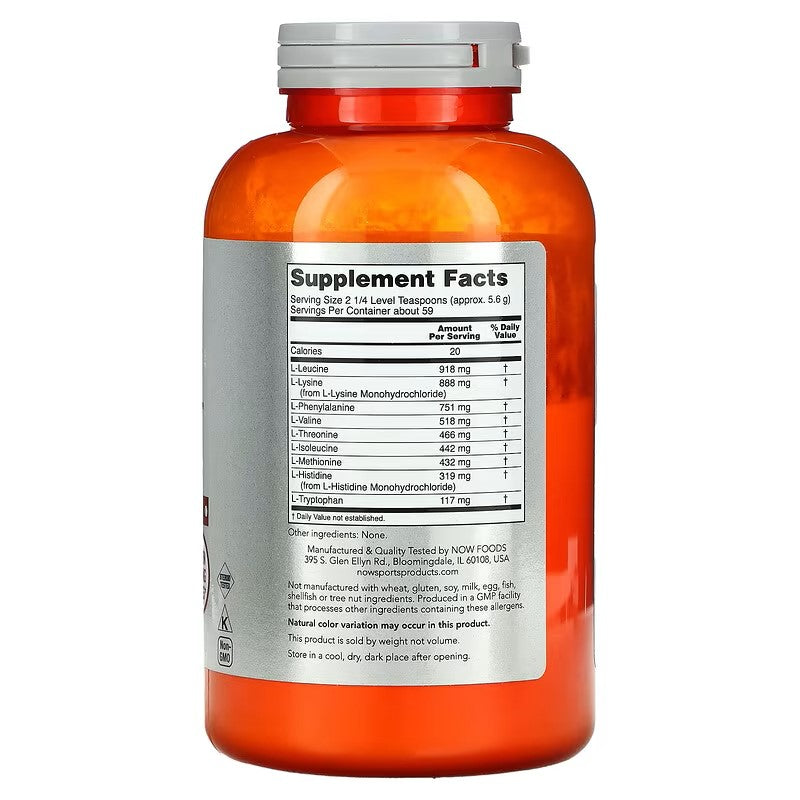 Amino kiseline -9 u prahu (330 g)-NOW Foods; najbolja kombinacija 9 bitnih amino kiselina za vaše telo i celokupno zdravlje