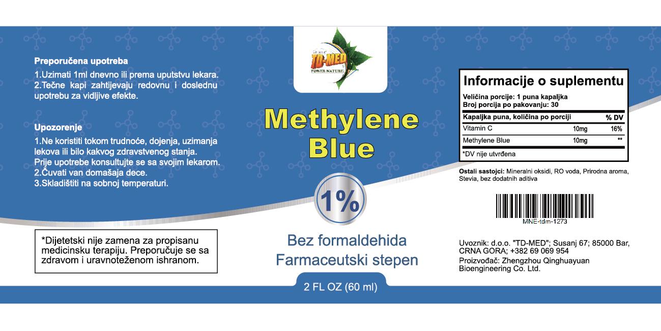 Metilen Plavo-Methylene Blue 60ml-1% USP solucija;Ublažavanje simptoma migrena, depresije i anksioznosti,više energiju;Brži oporavak nakon trovanja ili infekcija. za koncentraciju, pamćenje i ukupnu kognitivnu funkiju,protiv parazita,i bolova u krstima