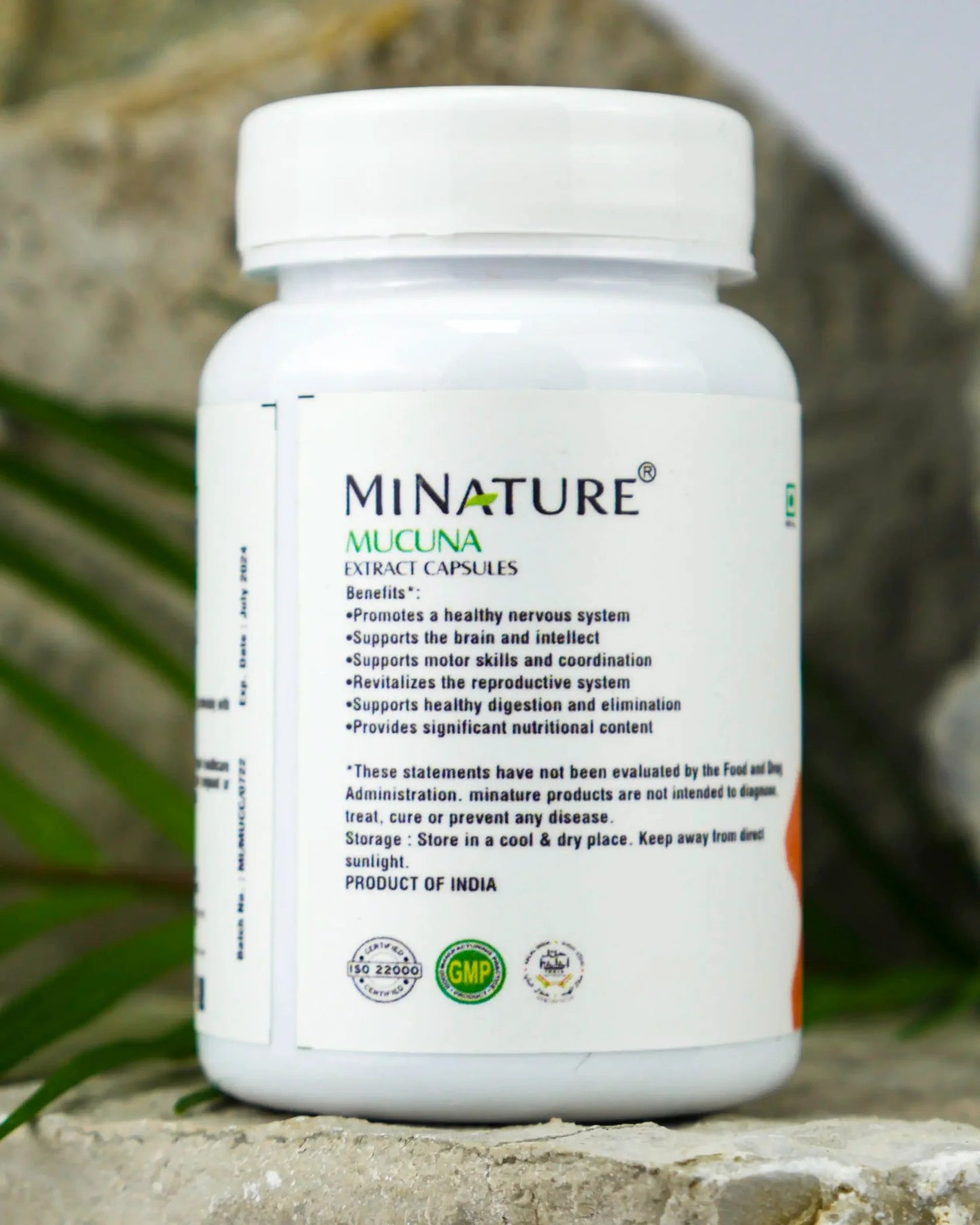 Mukuna ( Mucuna) 450mg 60 kapsula Extract-Mi Nature; Indija original