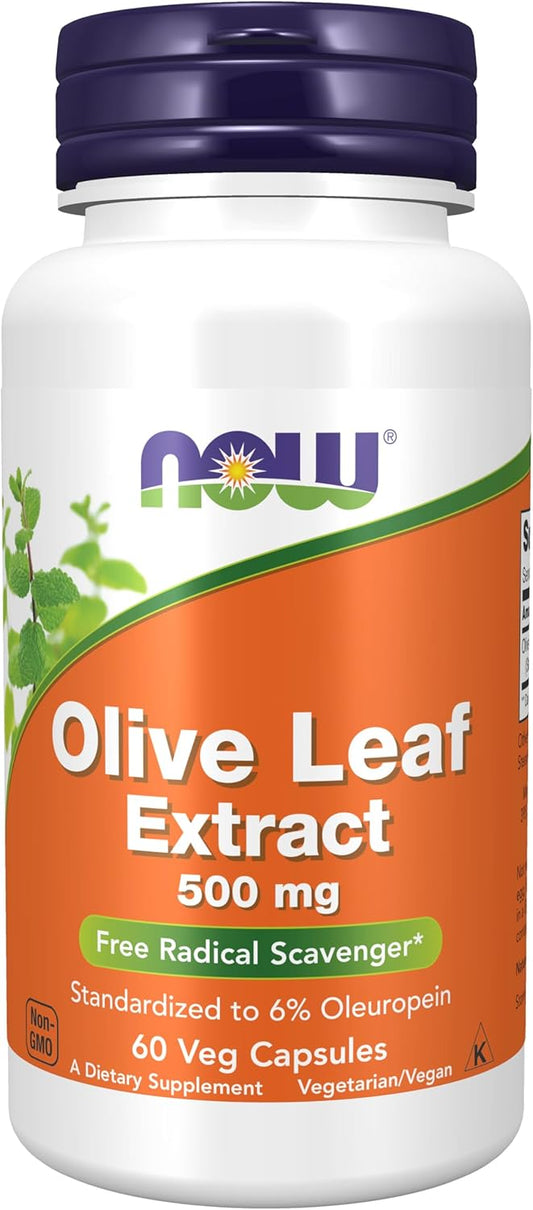 List Masline(Olive leaf), 500 mg, 60 veg. kapsula,Now Foods USA;Standardizirano na 6% oleuropeina sa mnogo benefita prikazanih na linku!Za bolji Imunitet,krvni pritisak i oporavak mišića uključujući neravnotežu crijeva i infekcije urinarnog trakta....