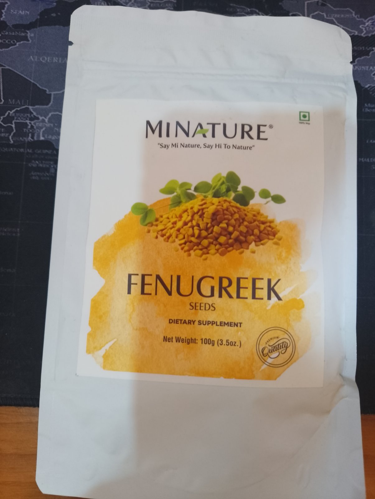 PISKAVICA-Grčko seme,FenuGreek seed 100g Organic ,MI NATURE Original Indija