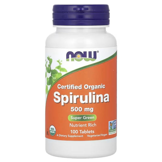 Spirulina 500 mg 100 tablets-Now Foods