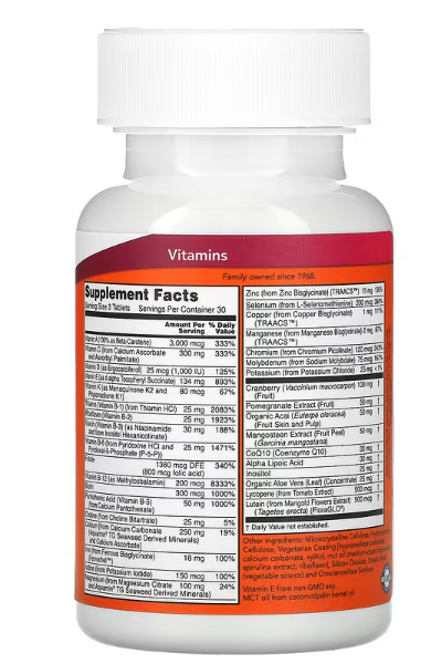 EVE-Komplex multi vitamini-minerali za žene,superiorna formula 90 tableta Now Foods