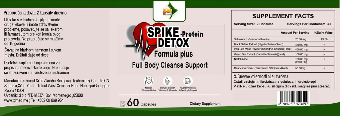 SPIKE - Protein Detox Formula plus za borbu sa problemima Post Covida