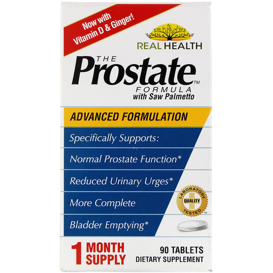 Prostate Formula with Saw Palmetto, 90 Tablets, Real Healt USA