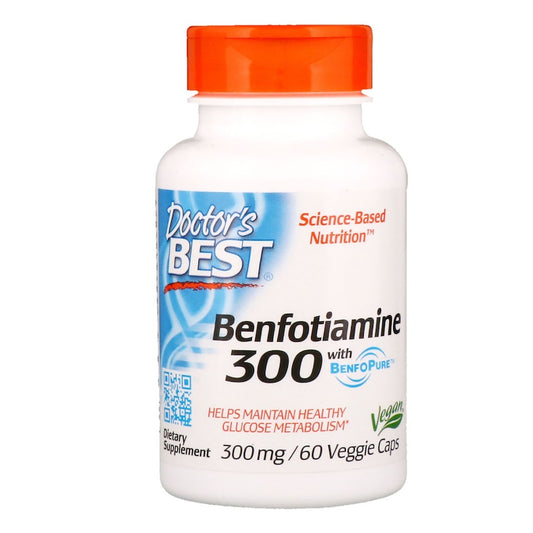Benfotiamin sa dodatkm BenfoPure®, 300 mg, 60 veg.kapsula , Dr.Best USA