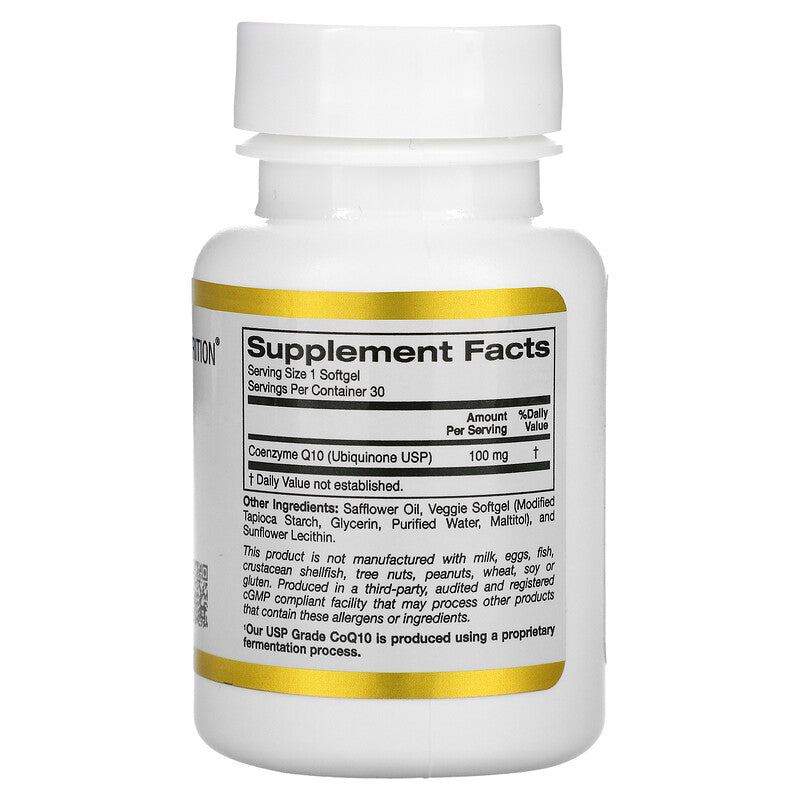 CoQ10 koenzim , 100 mg, 30 Veggie Softgels caps.;California Gold Nutrition-USA...za zdraviji rad srca i kardio sistema,preporučuje se kod Aritmija jer daje bolju energiju za srčani mišić
