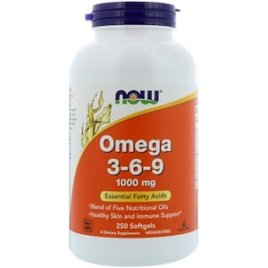 Omega 3-6-9, 1000 mg/250 Softgels(Now Foods)-biljnog porijekla