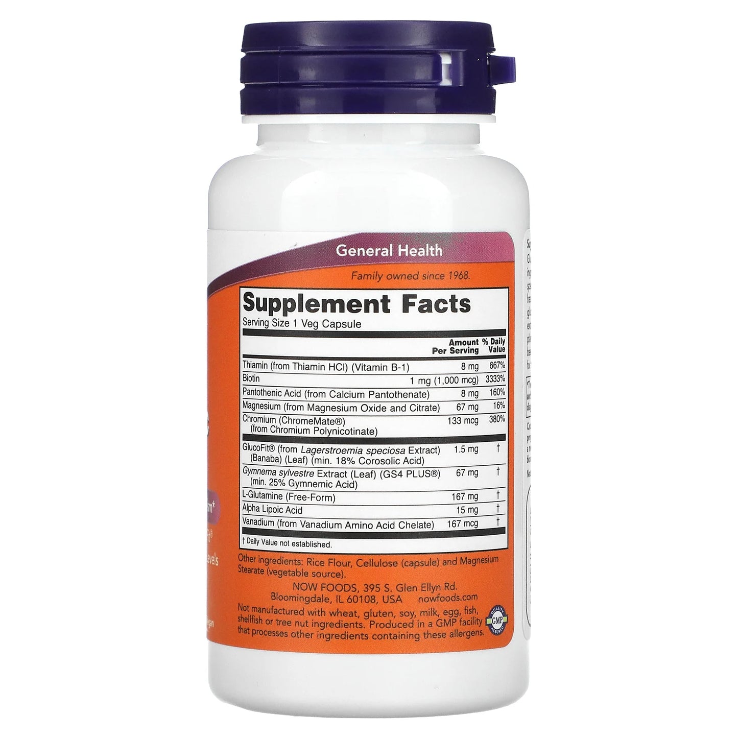Glucose Metabolic Support, 90 Veg Caps.NOW Foods