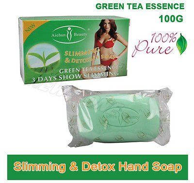 SLIMMING Biljni sapuni za pomoć u mršavljenju; Green Tea Essence; 100g