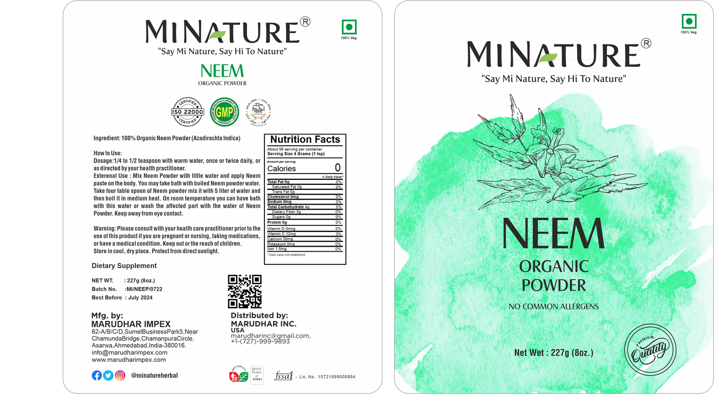 Neem prah 227g-Organic Indija