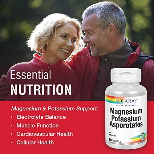 Magnesium Potassium Asporotates + Bromelain, 120 VegCaps.-Solaray,