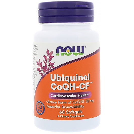 Ubiquinol CoQH-CF 60 softgels,Now Foods USA