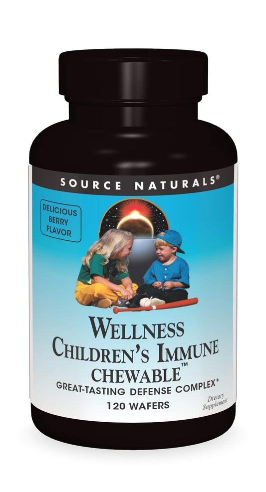 Wellness Childrens, dječiji imunološki preparat za žvakanje, ukusan okus bobica, 30 vafla,USA