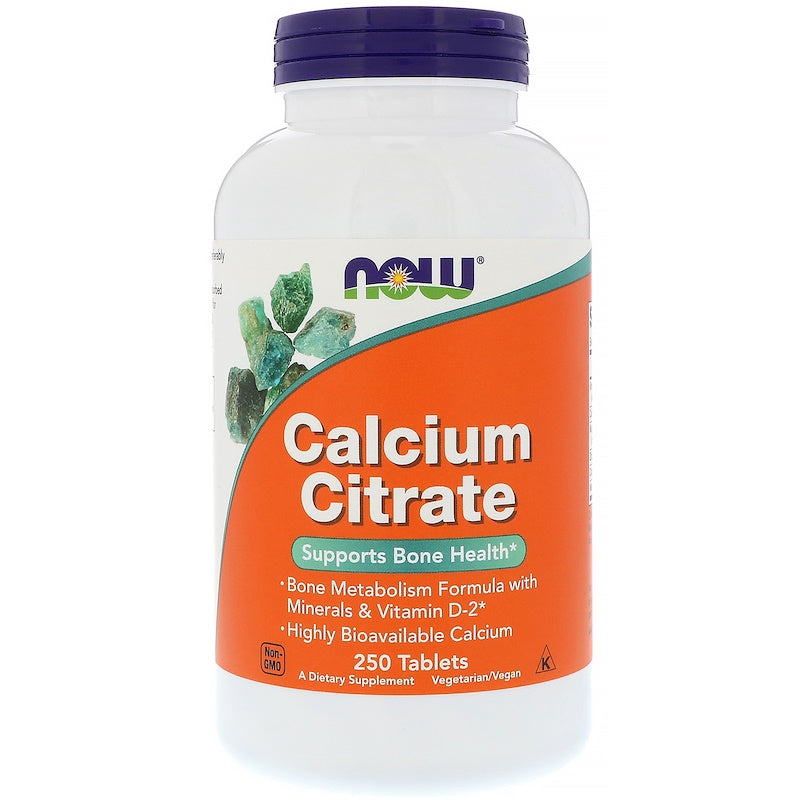 Calcium Citrate, 250 Tablets;(sa komplexom minerala i vitamina D-2)-veliko porodično pakovanje