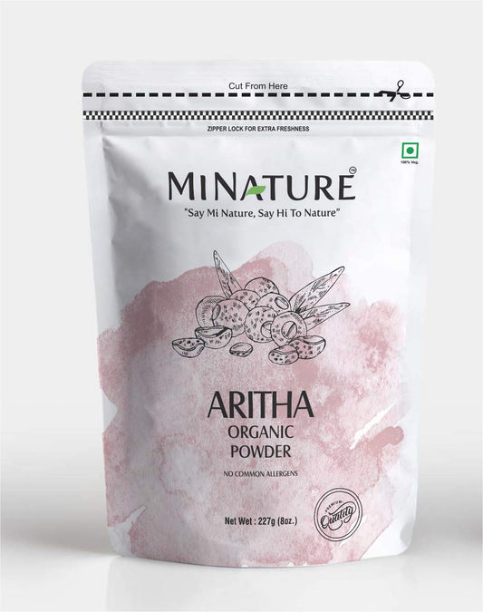 ARITHA - Reetha prah  za kosu i masnu kožu 227g,Mi Nature-Indija original