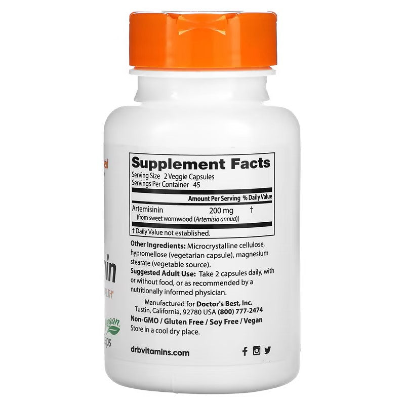 Artemisinin 200 mg doza-90 caps. Slatki Pelin Dr Best USA