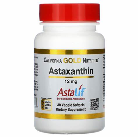 Astaxanthin, Astaliff Pure Icelandic, 12 mg, 30 Veggie Softgels,California Gold Nutrition USA