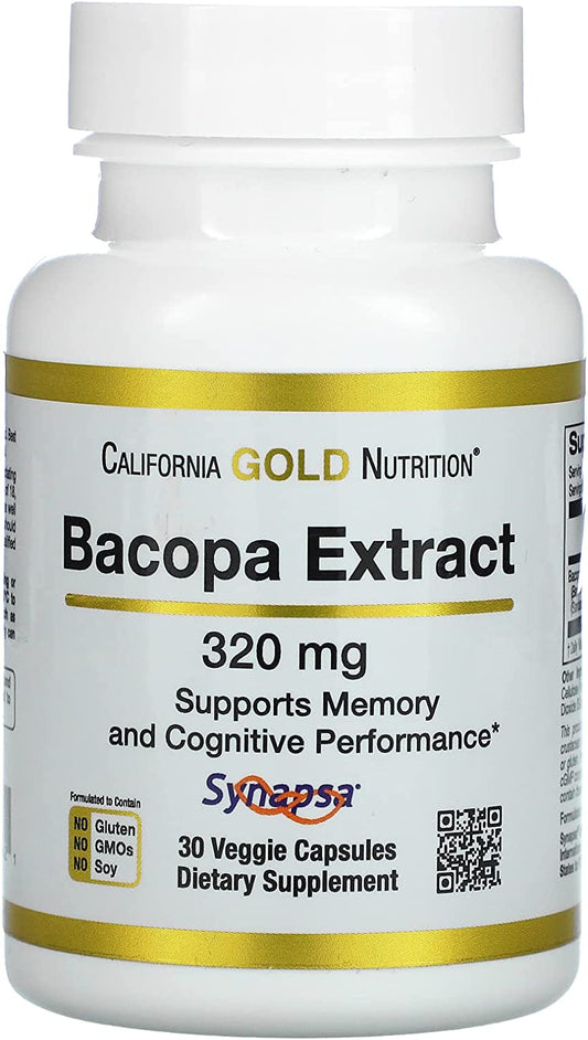 Bacopa Extract,30 caps.- 320 mg; California Gold USA