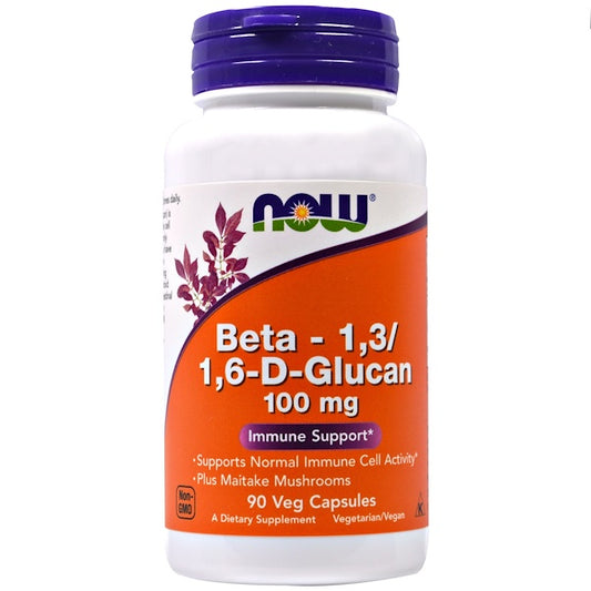 Beta 1,3-1,6-D-Glucan  100mg,90kaps Now Foods