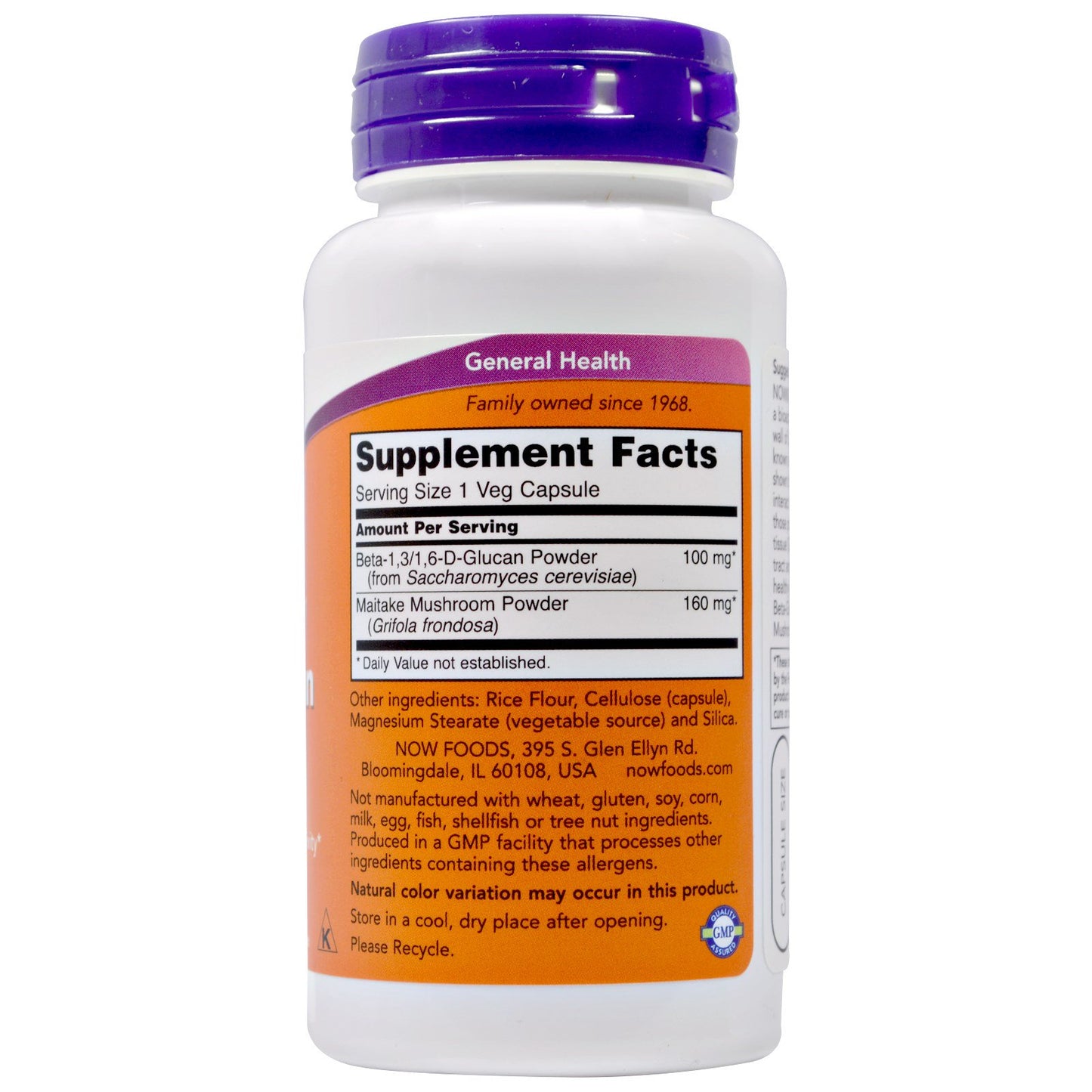Beta 1,3-1,6-D-Glucan 100mg,90kaps Now Foods