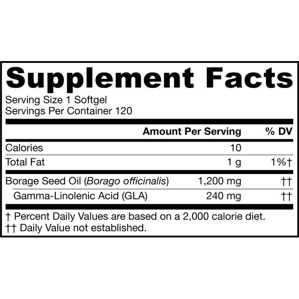 Borage GLA 1200 mg
