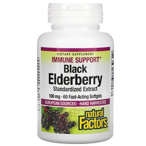 CRNA ZOVA- Black Elderberry Extract 60 sofgell kaps. brzog djelovanja .USA - Natural factor