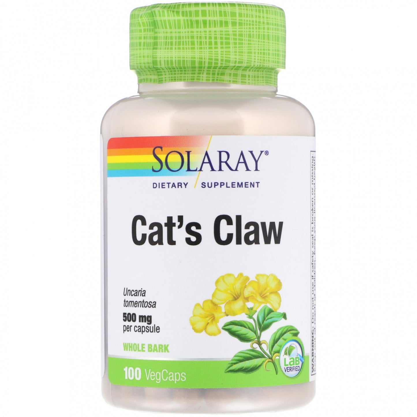 Cats Claw Mačja kandža, 500 mg - 100 caps. ,Solary USA