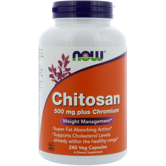 Chitosan 500mg plus Chromium -veliko pakovanje  240 veg.caps ,Now Foods USA