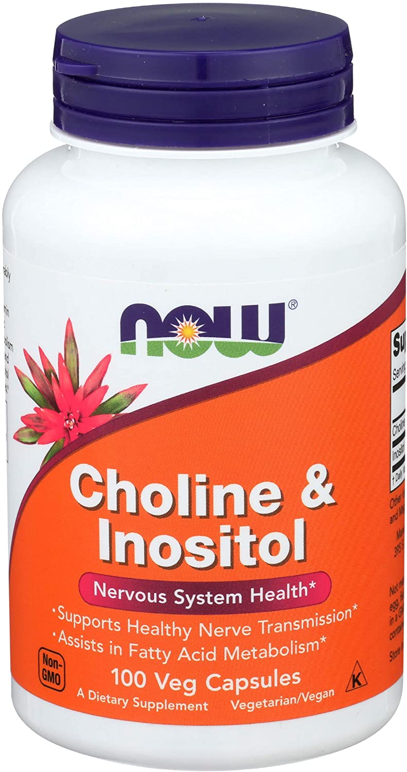 Choline Inositol 250mg- 100 caps. Now Foods USA