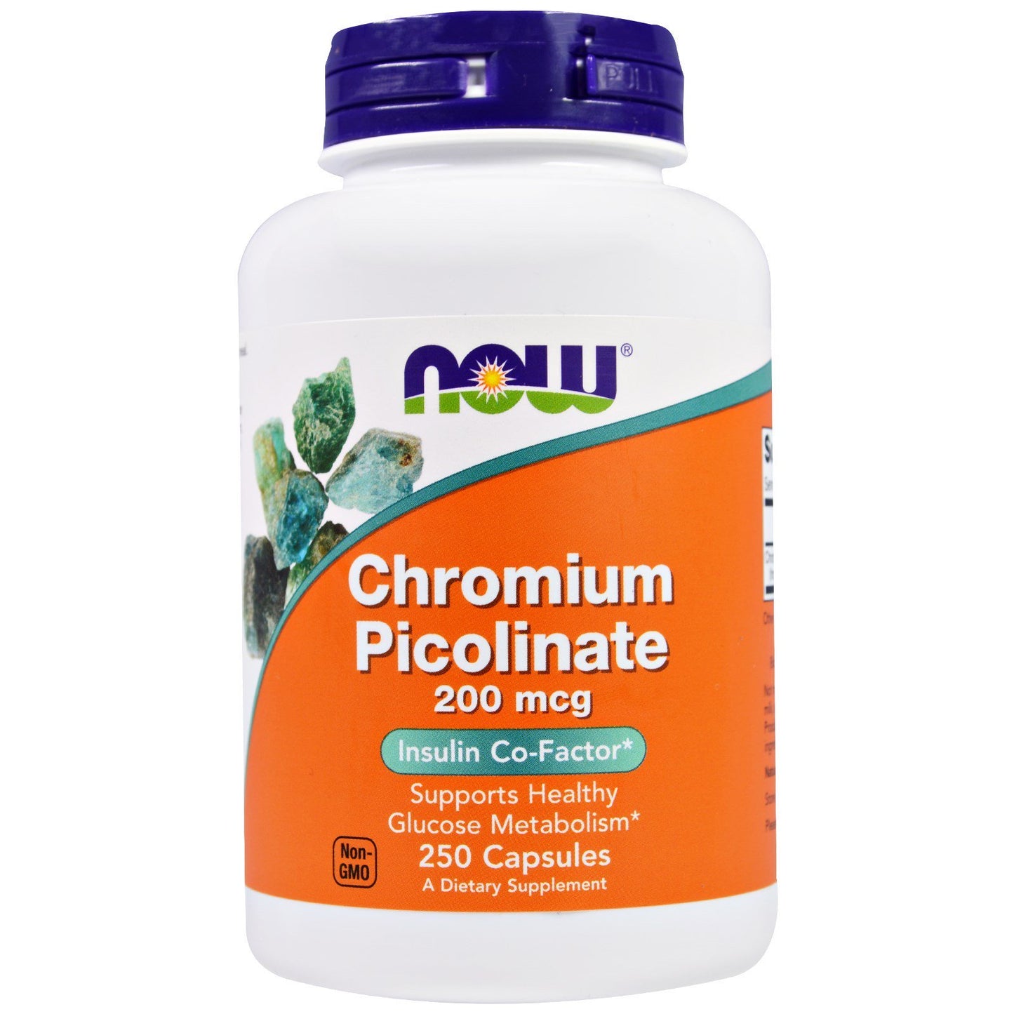 Chromium Picolinate, 200 mcg, 250 Capsules ( Now Foods-USA ); Veliko pakovanje