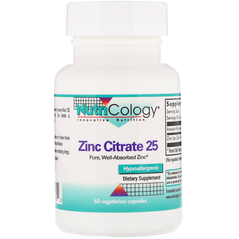 Cink-Zink Citrate 25mg 60 caps.