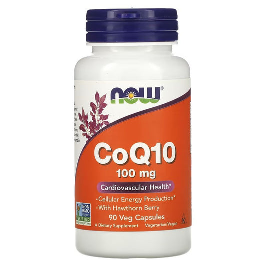 CoQ10 sa Glogom- Hawthorn Berry, 100 mg, 90 Veg Caps. NOW Foods