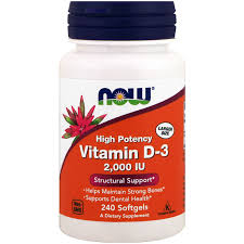Vitamin D-3 visoke potencije, 2.000 IU, 240 mekih gelova , Now Foods