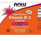 Vitamin D-3, visoka potencija, 5.000 IU, 240 mekih gelova , Now Foods