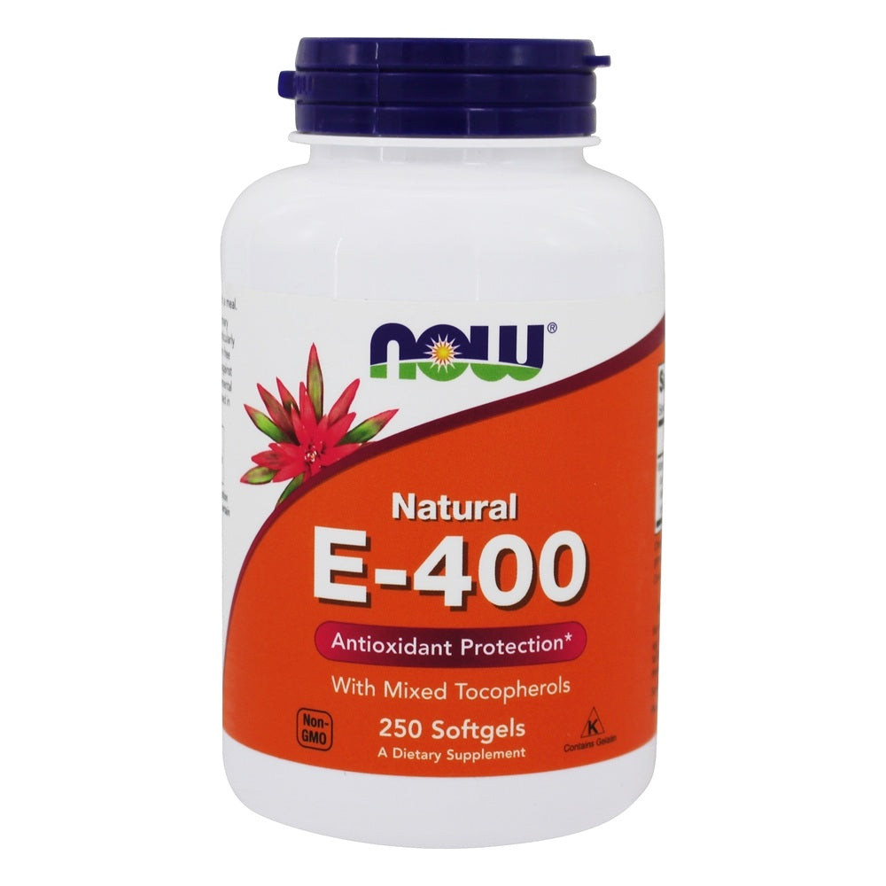 Vitamin E-400 Natural -250 Softegels Now Foods USA