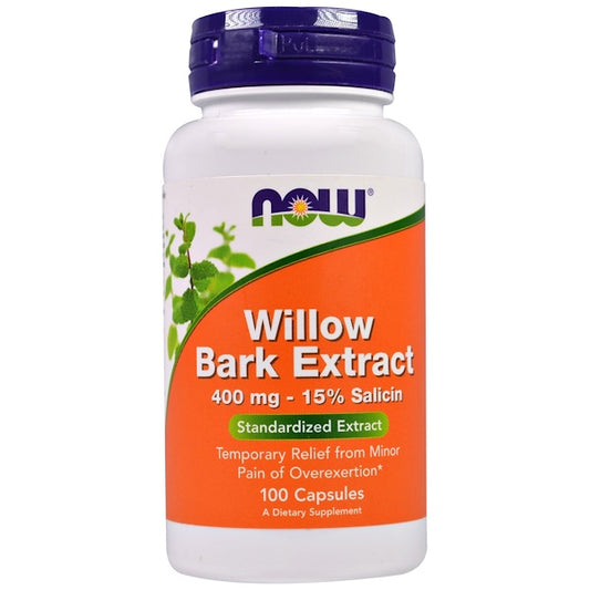 Willow Bark Extract,iz korena bijele VRBE, 400 mg,100 caps sa 15% Salicina,Now Foods USA