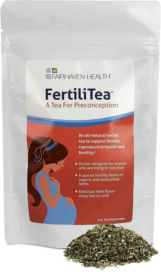 FertiliTea-Organic,Čaj za trudnoću, 60 porcija,Fairhaven Health USA